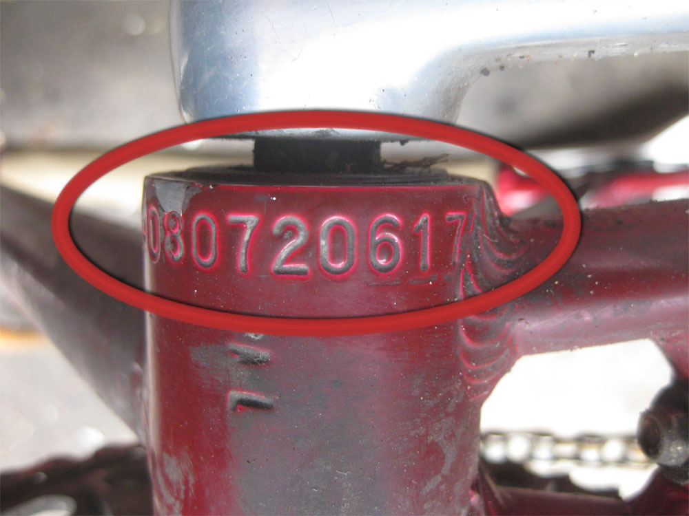 murray bicycle serial number chart